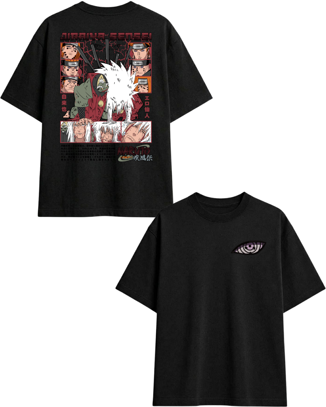 camisa oversize de naruto
