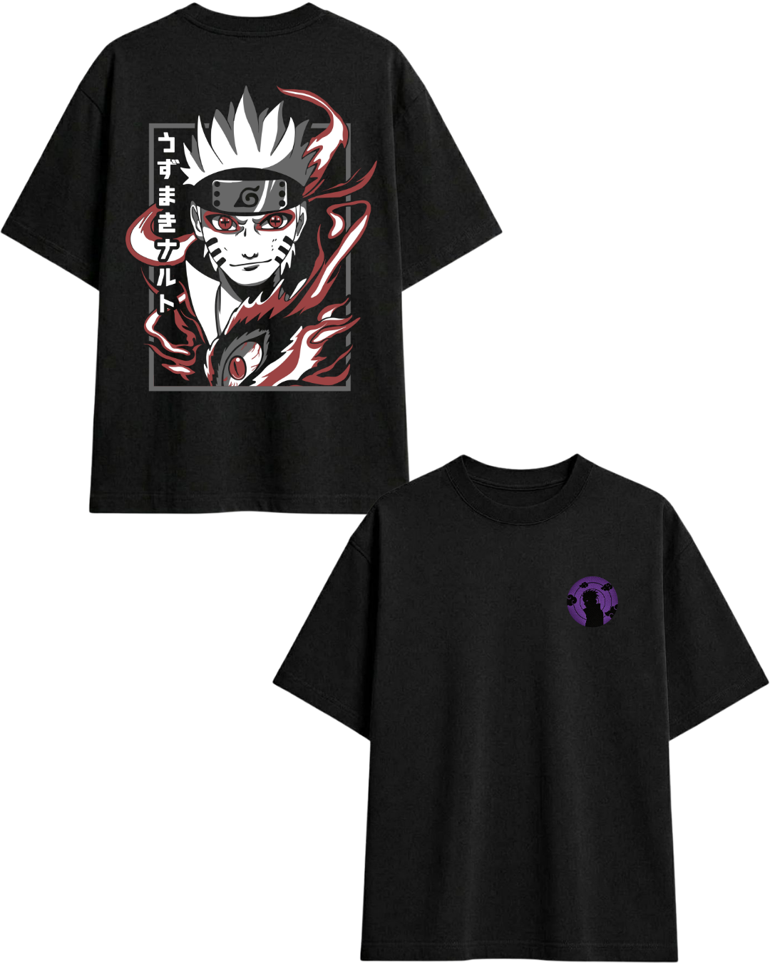 camisa oversize de naruto