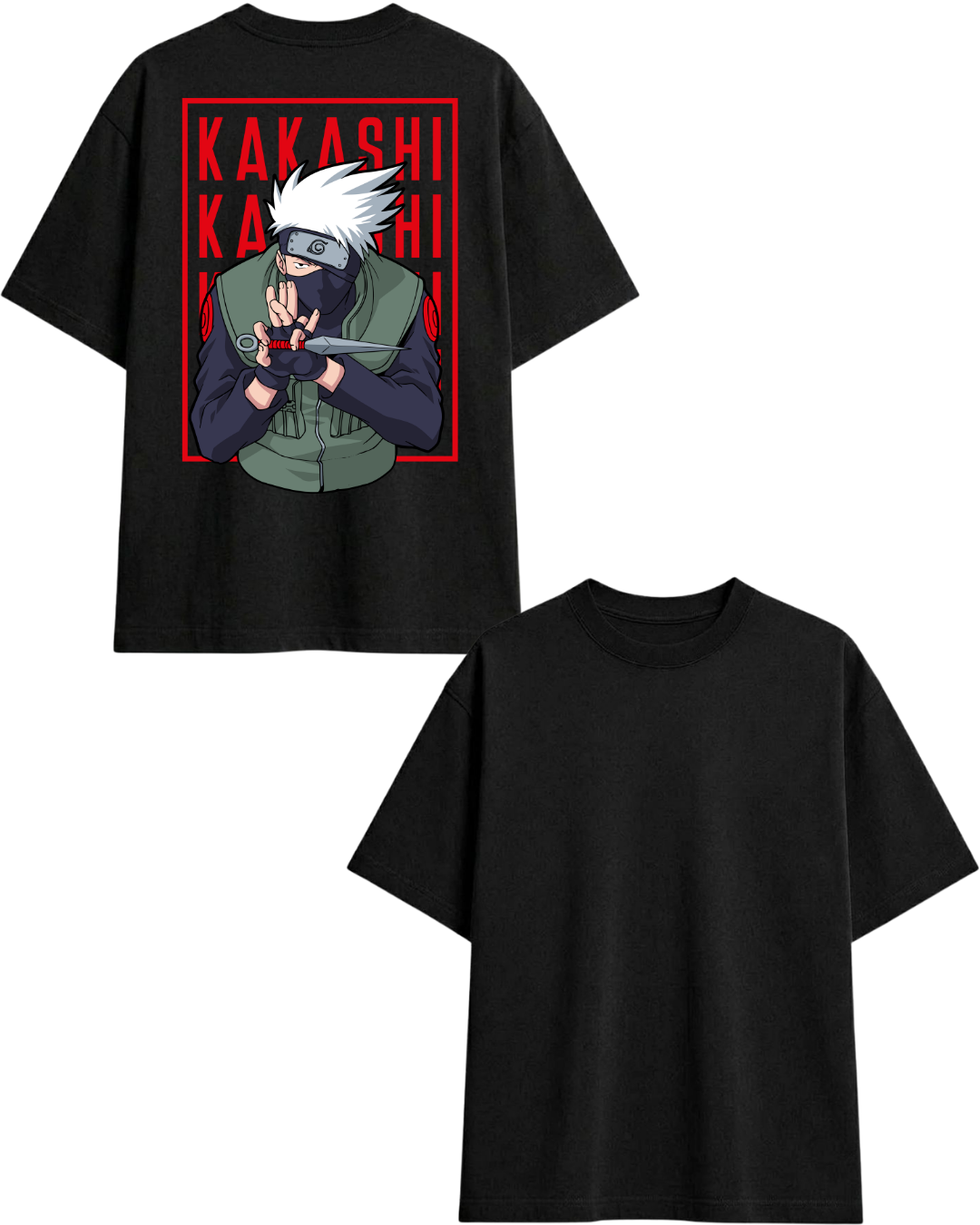 camisa oversize de naruto