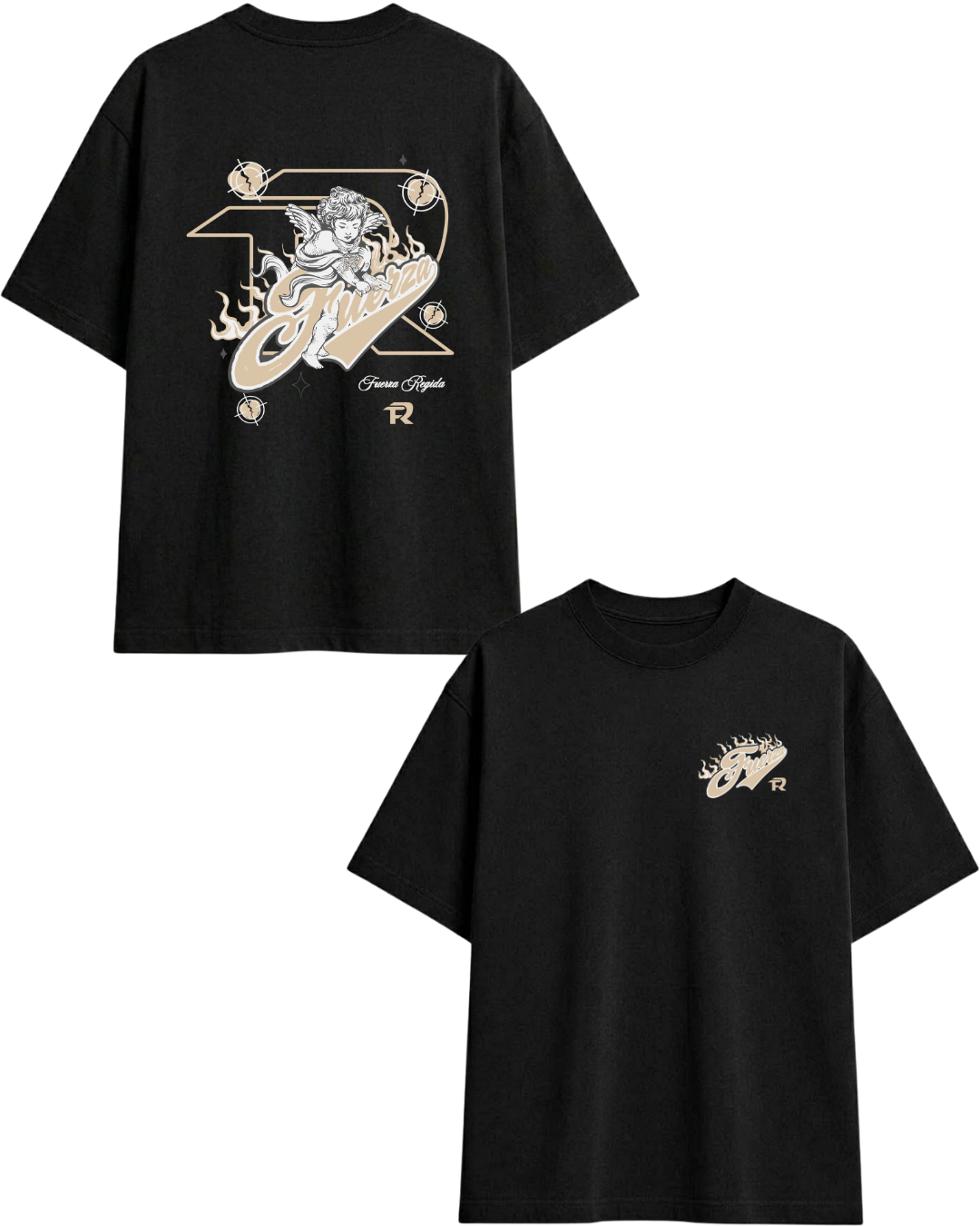 camisa oversize de fuerza regida