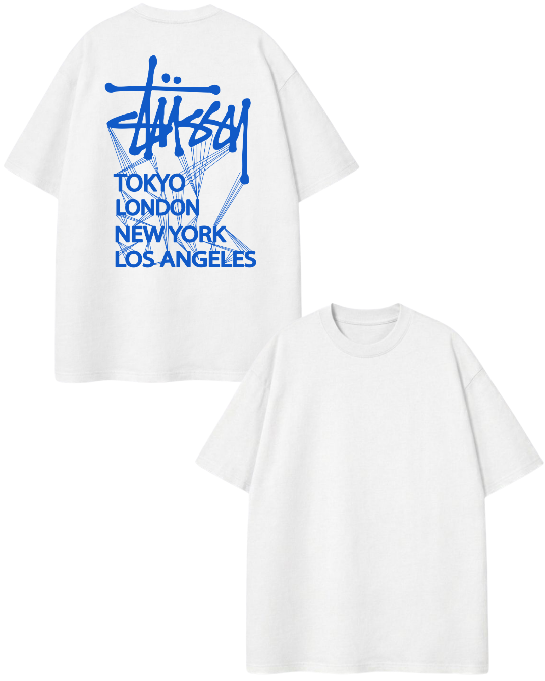 camisa oversize de stussy